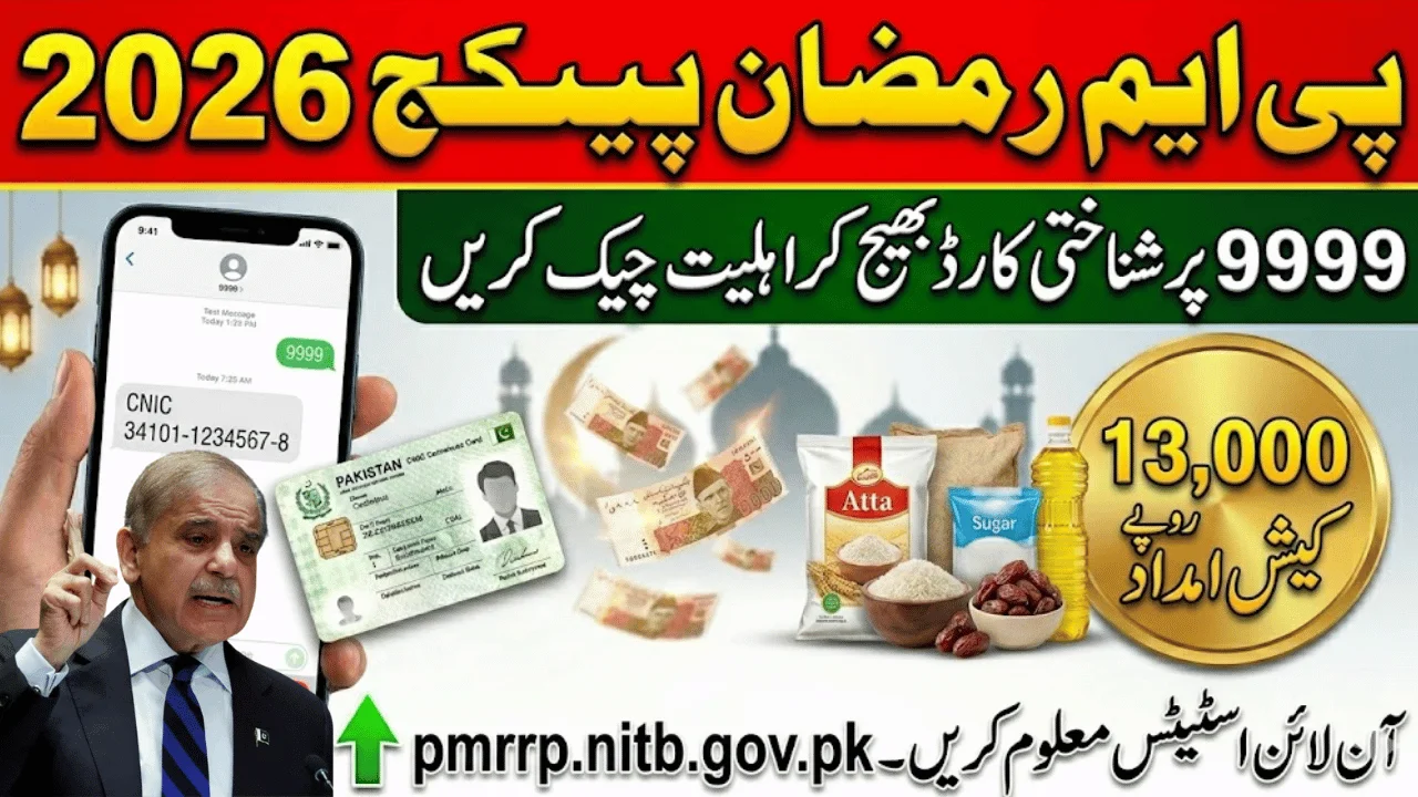 PM Ramzan Package 2026 – How to Check Eligibility on pmrrp.nitb.gov.pk & 9999 (Complete Guide)